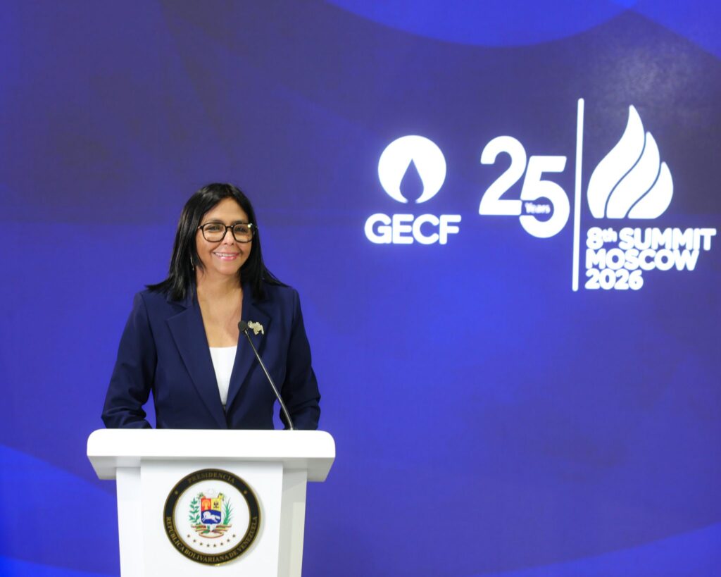 Presidenta Delcy Rodríguez participa en la Octava Cumbre del Foro de Países Exportadores de Gas
